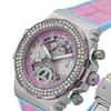 Guess Fusion Pink Stainless Steel & Leather Over Silicone Ladies' Quartz GW0553L5 Watch