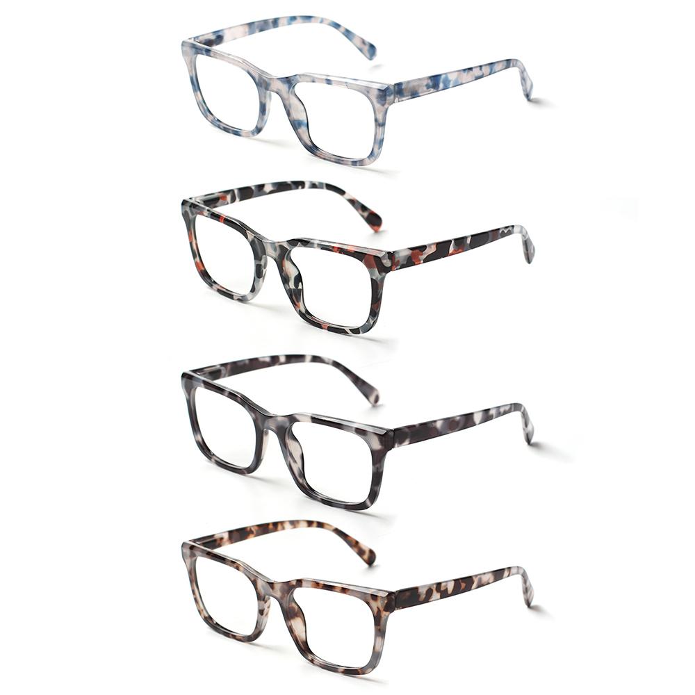 Turezing Reading Glasses Spring Hinge Tortoiseshell HD Readers Diopter +1.0 To +6.0 for Men and Women