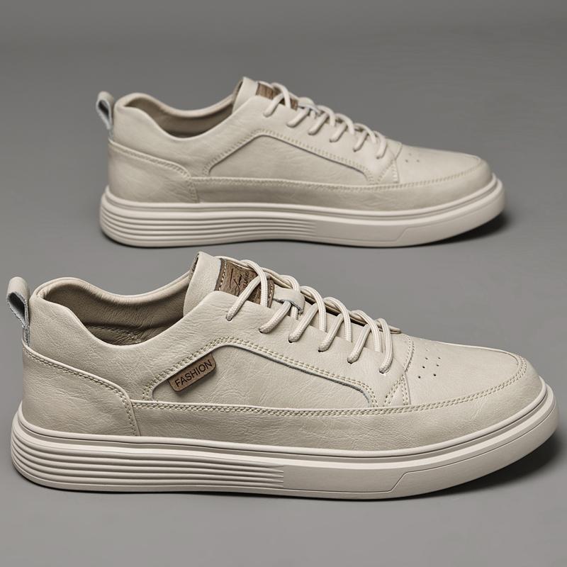 Дышащая мужская повседневная обувь из натуральной кожи — фото 3