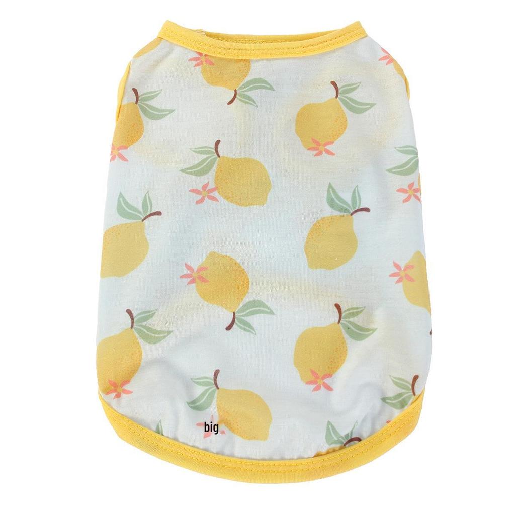 Fruit Series Dog Vest: Watermelon, Lemon, Cherry Designs