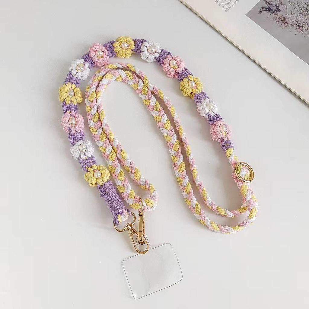 Adjustable Handmade Little Daisy Phone Chain - Personalized, Versatile, and Exquisite