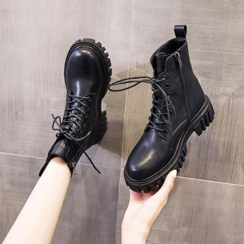 Winter Round Toe Comfort Anti Slip And Sexy Casual Women'S Riding Boots Fashionable New Elegant Thick Soled Short Boots