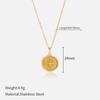 High-End Heart & Geometric Titanium Steel Clavicle Necklace for European & American Markets