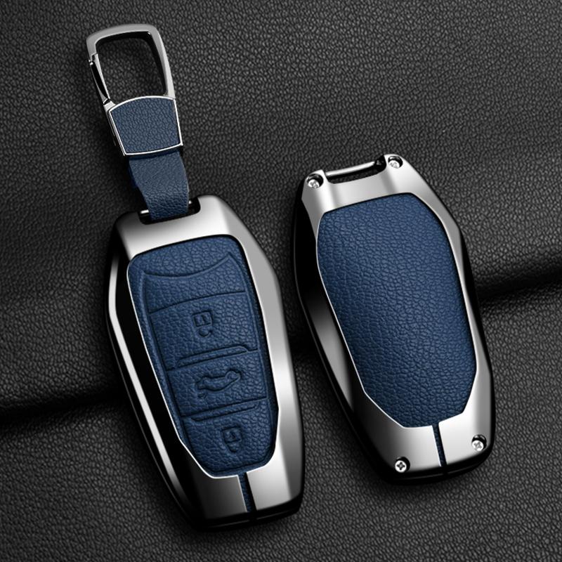 Suitable for Citroen C1 C2 C4 C6 C3-XR Picasso Grand DS3 DS5 car keys, zinc alloy leather car remote key set key protector