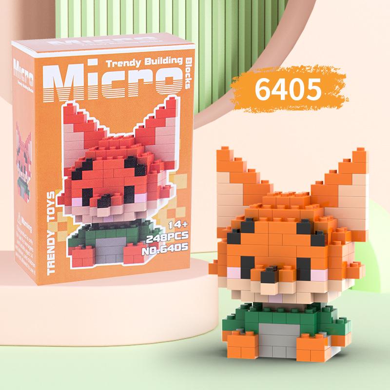 Zootopia 2 Micro Figurine Building Blocks: Cartoon Decompression Toys for Kids - Ideal Small Gifts for Boys and Girls