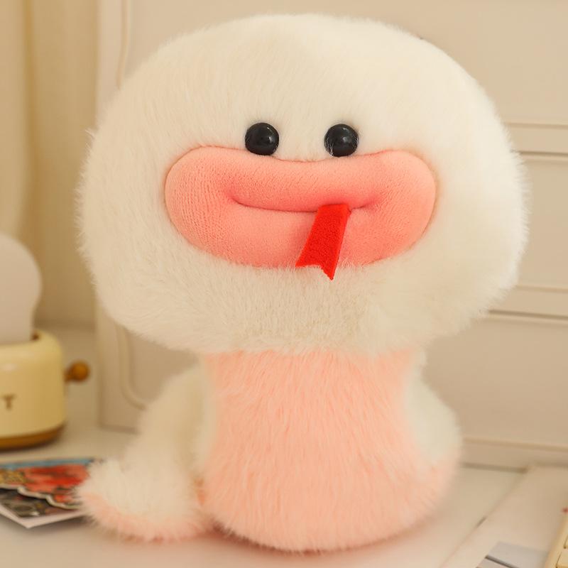 Adorable Small White Snake Plush Toy - Year of the Snake Creative Gift for Children
