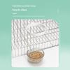 Set of 6 Clear Plastic Bird Cage Feeder Dish For Parakeets Cockatiels Easy To Clean Food Water Dispenser Pet Accessories