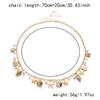 Summer Beach Waist Chain Ocean Inspired Motifs Waist Chain for women Coastal Style Dangle Belly Belt for Vacation Outfits
