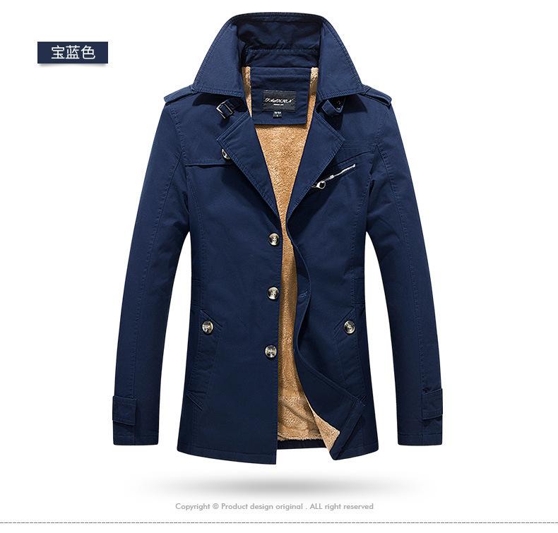 Autumn Men'S Medium And Long Jacket Youth British Fashion Slim Casual Trench Coat Men