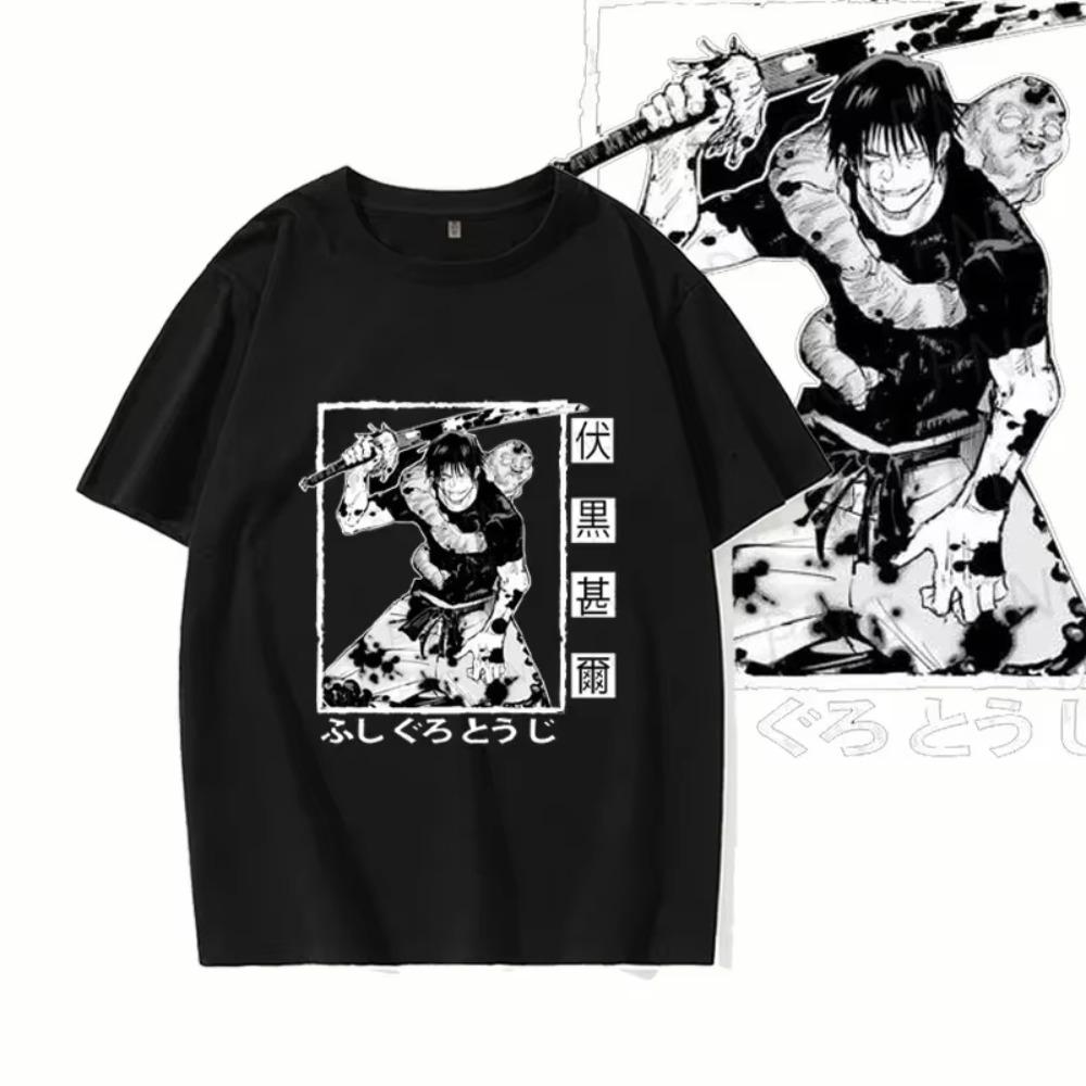 

Мужская летняя европейская футболка с короткими рукавами и принтом аниме, уличная одежда, ретро-стираемая футболка с принтом в стиле Харадзюку XXXXXL чёрный