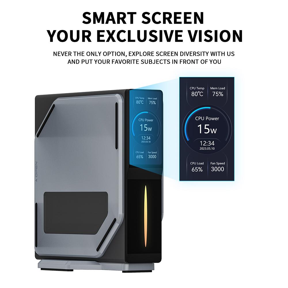 Mini PC FIREBAT S1, Intel N100 4 Nuclee Max 3,4 GHz, 16 GB RAM 512 GB SSD, 2*HDMI Afișaj Dublu Ecran, WiFi 5 Bluetooth 4.2