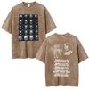 Vintage Washed Radiohead Semaphore Rock Band T-shirt Men  Clothing Fashion Hip Hop Gothic T Shirts Cotton Casual T-shirts