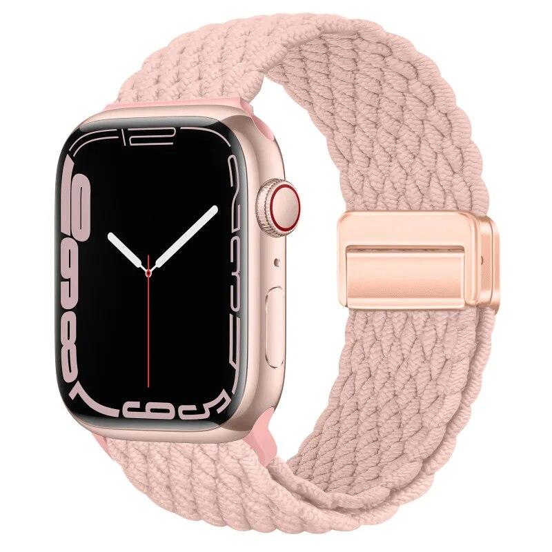 Nylon Strap For Apple Watch 44mm 45mm 49mm 42mm 38mm 40mm 41mm Watchband Bracelet for iWatch Series Ultra 9 8 7 6 5 4 SE 3 Band