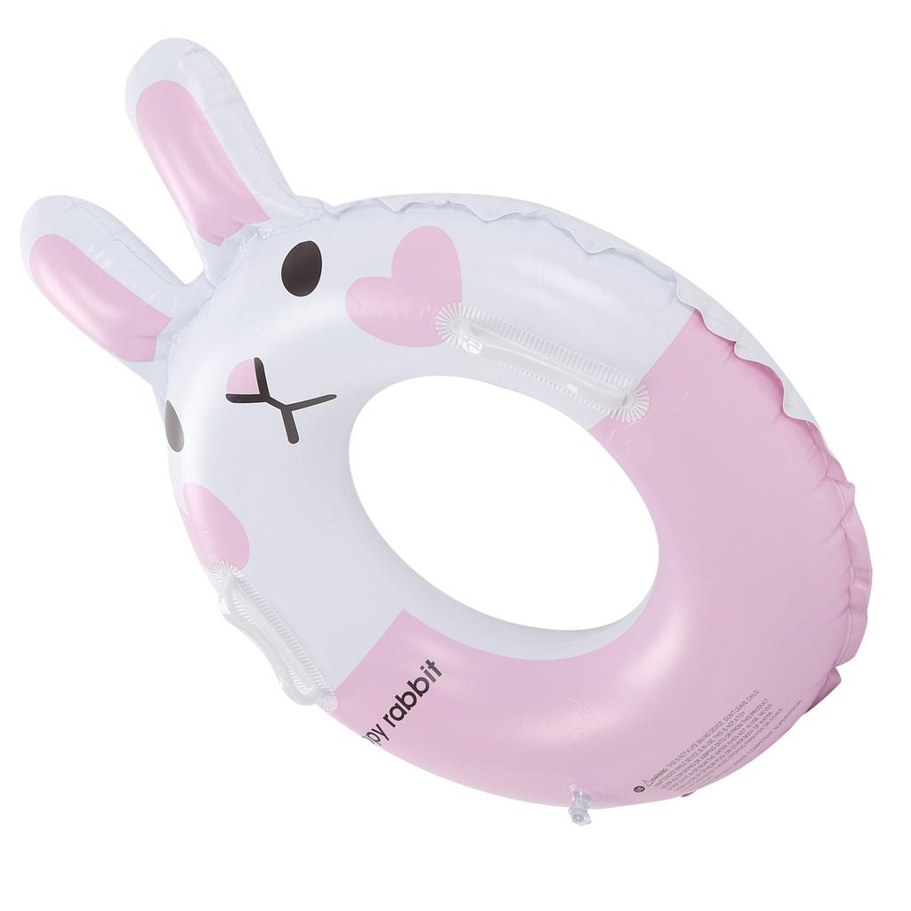 Kinder Aufblasbarer Schwimmreifen Ring PVC Pool Schwimmhilfe Schwimmringe mit Griff für Kinder