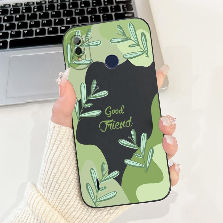 Moon Night Gothic Style Phone Case For Itel P33 Plus P33+ Back Cover Soft Silicone Bumper Coque ITELP33 P 33 Capa