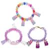 10pcs Colorful Transparent Resin Gummy Bear Charms Pendant Cute Animal Pendant For DIY Necklace Bracelet Jewelry Keychain Making
