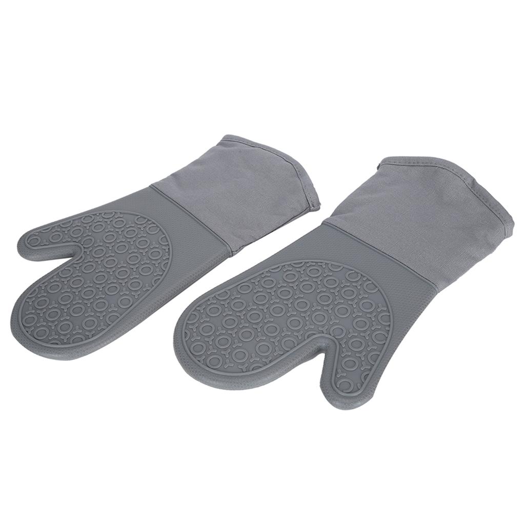 7-teiliges Set Ofen-Hitzeschutzhandschuhe Kochen Fingergriff Isolationsmatte für Küche Outdoor