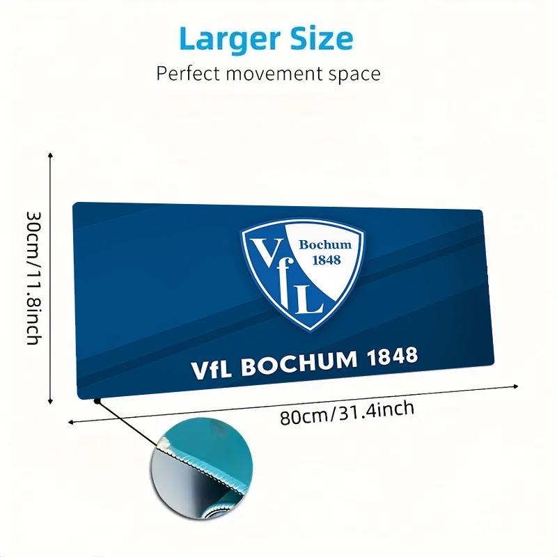 VfL Bochum Print Cushion Non-slip Laptop Tablet Big Mousepad XXL Mat Mini PC Playmat With Lock Edge