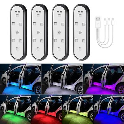 Koongloong LED Einstiegsleuchte, Türleuchte, RGB Infrarotsensor, Hell, Autotürleuchte, Weiß,