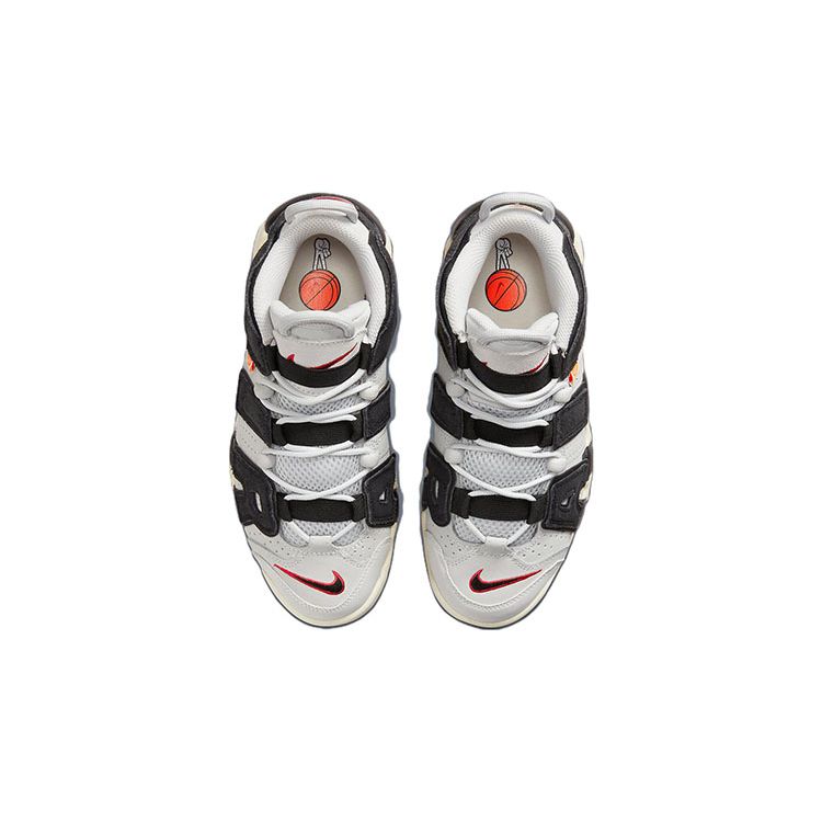 Nike Air More Uptempo GS Pantofi Sport pentru Copii Hoops Gri Praf Foton Roșu Universitar DX3360-001