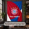 Personalized Wall Tapestry,Bayern Munich Custom Text, Soft Fabric Wall Art For Indoor Decoration