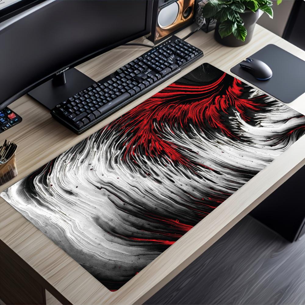 Fluid Painting Abstract Mousepad Speed Office Desk Accessories Gaming Mats Carpet Mouse Mat Desk Pad Computer Desk Decorating