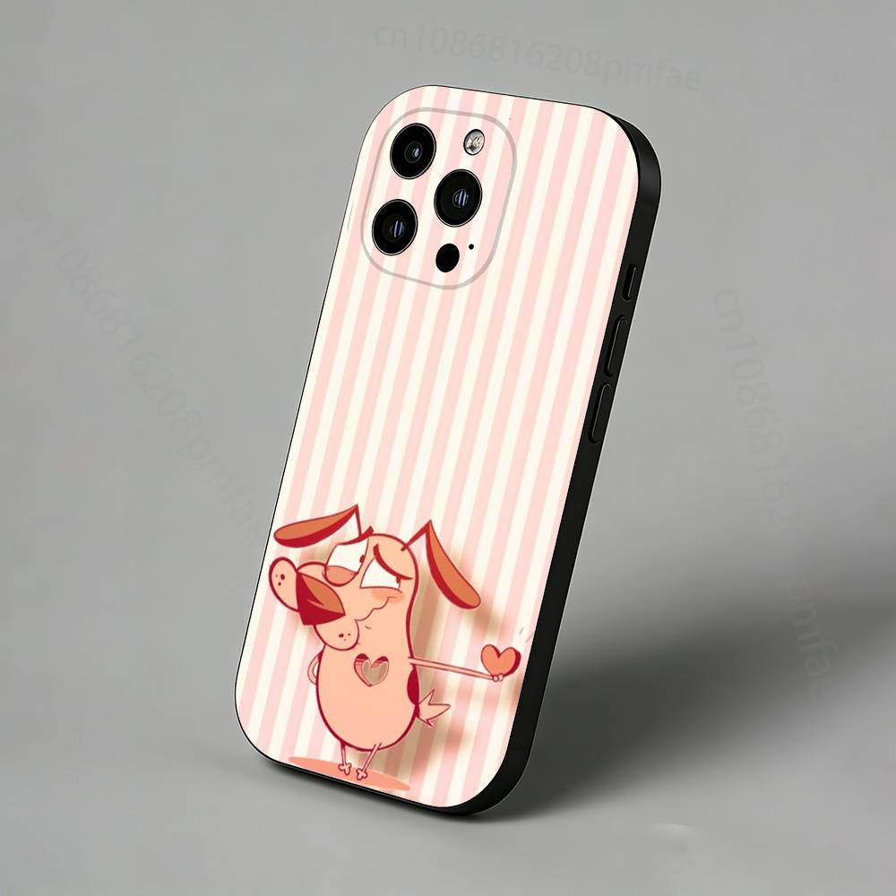 Courage the Cowardly Dog iPhone Case For 17,16,15,14,13,12,11 Pro,Max,Plus,X,XS,XR,SE,Mini Back Protector Cover