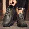 Sommer Herren Casual Anti-Rutsch Anti-Geruch Modische Retro Low Top Lederschuhe Herren Koreanische Version Arbeitskleidungsschuhe Herrenschuhe