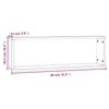 Wall Shelves 2 pcs Grey Sonoma 80 x 15 x 26.5 cm Particleboard