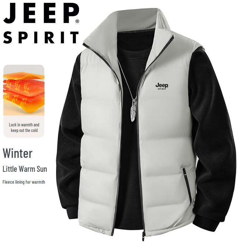 

JEEP SPIRIT Men s Padded Stand Collar Outdoor Vest XL