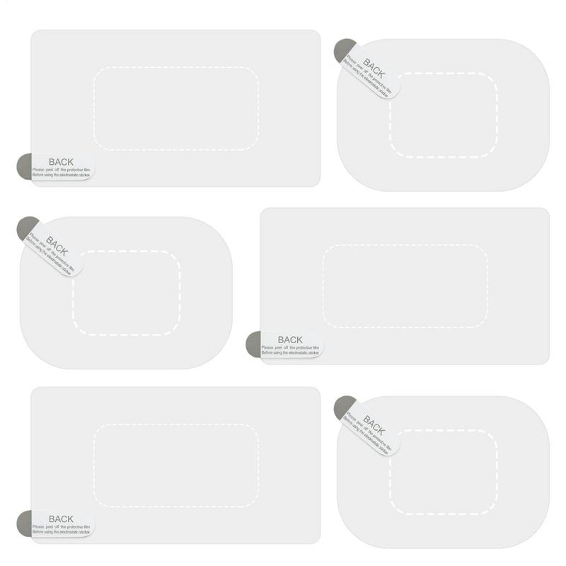 6pcsDashcam Windshield Sticker Windshield Sticker Electrostatic Stickers For Dash Cam Transparent Windshield Film Screen Sticker