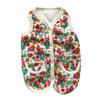 Colorful Floral Dog Vest Sleeveless Pet Shirt Small Dogs Cardigan Warm Winter Poodle Outfit for Small Medium Breeds Bichon Frise Cats