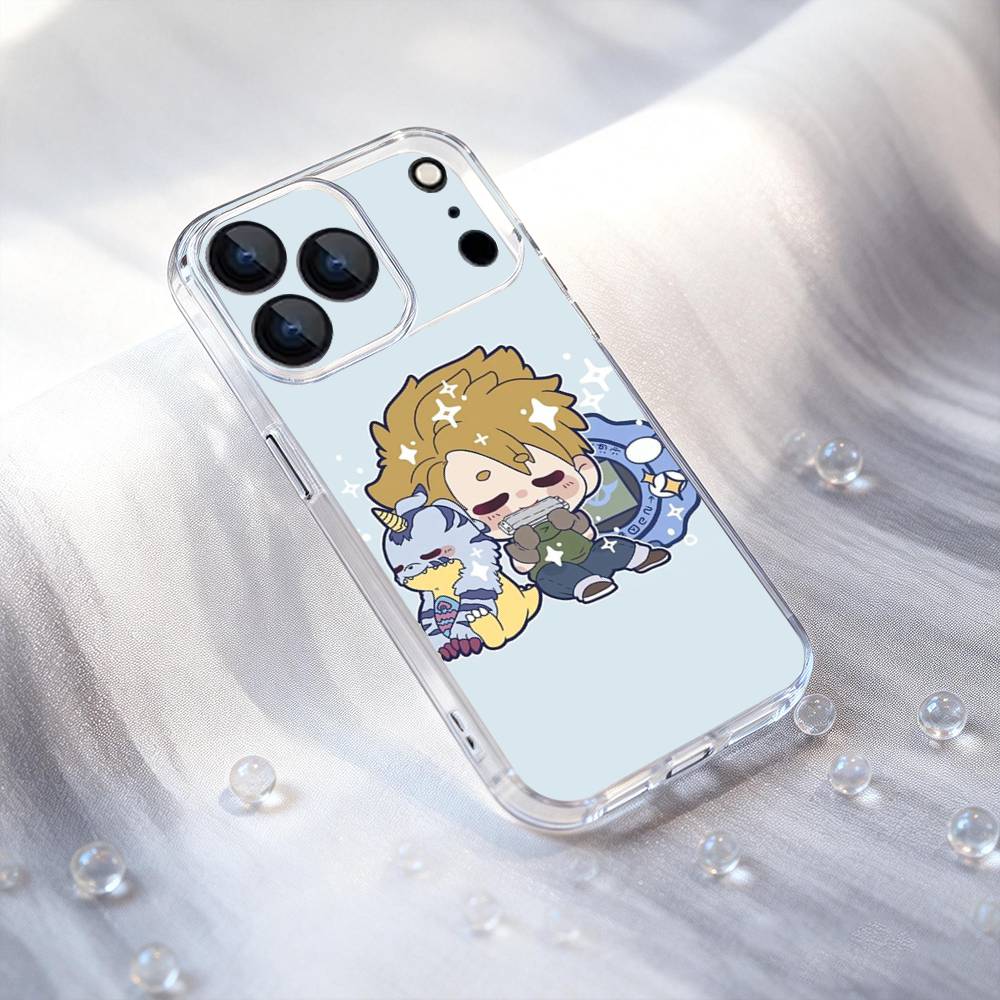 Cartoon D-Digimon Cute Phone Case For iPhone 11,12,13,14,15,16,17 Pro,Max,Plus,X,XS,XR,SE4,E Mini Transparent Soft Cover