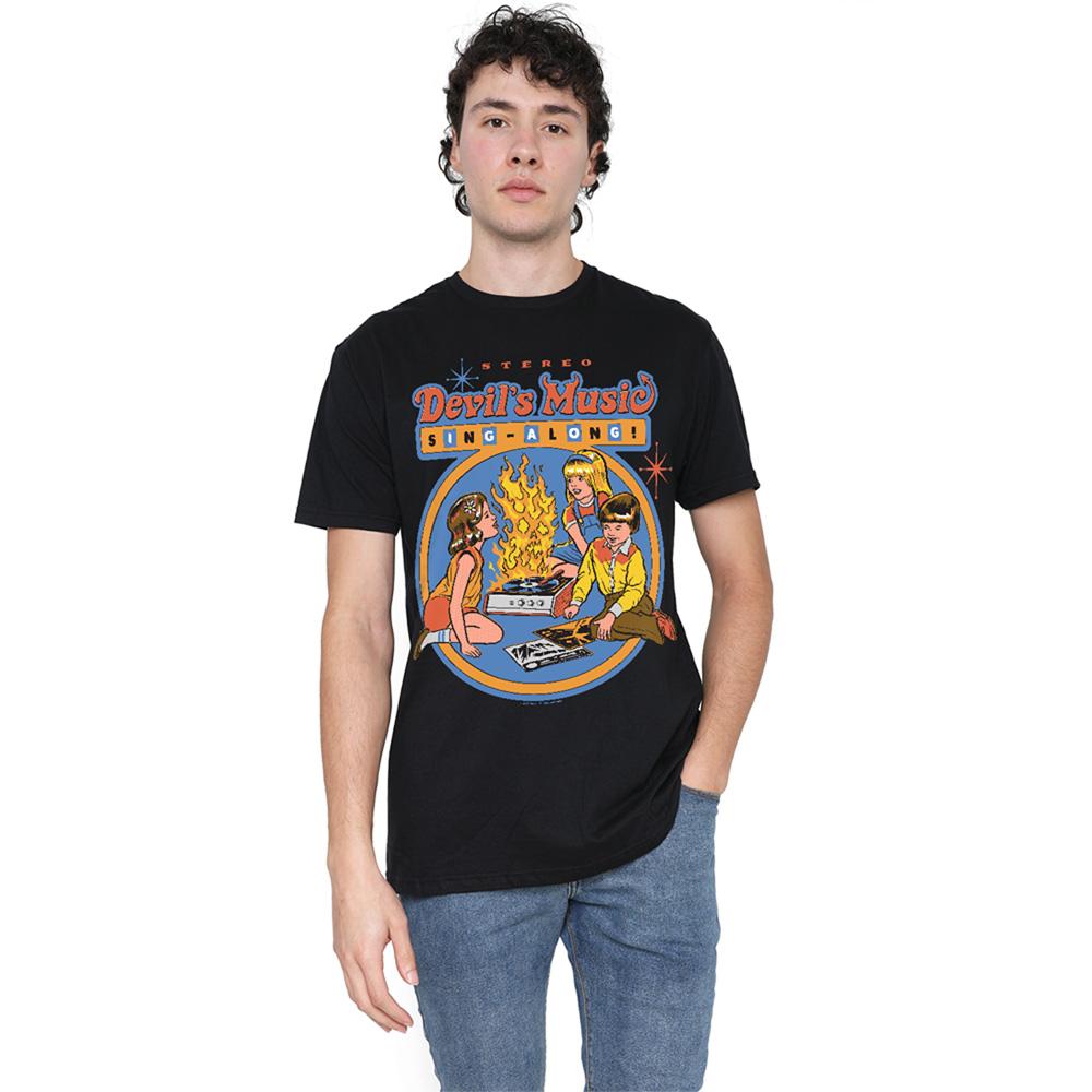 Steven Rhodes Unisex Adult Devils Music Singalong T-Shirt
