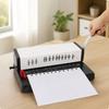 Manual Loose-Leaf Paper Punch and Binder Machine Sturdy for Students