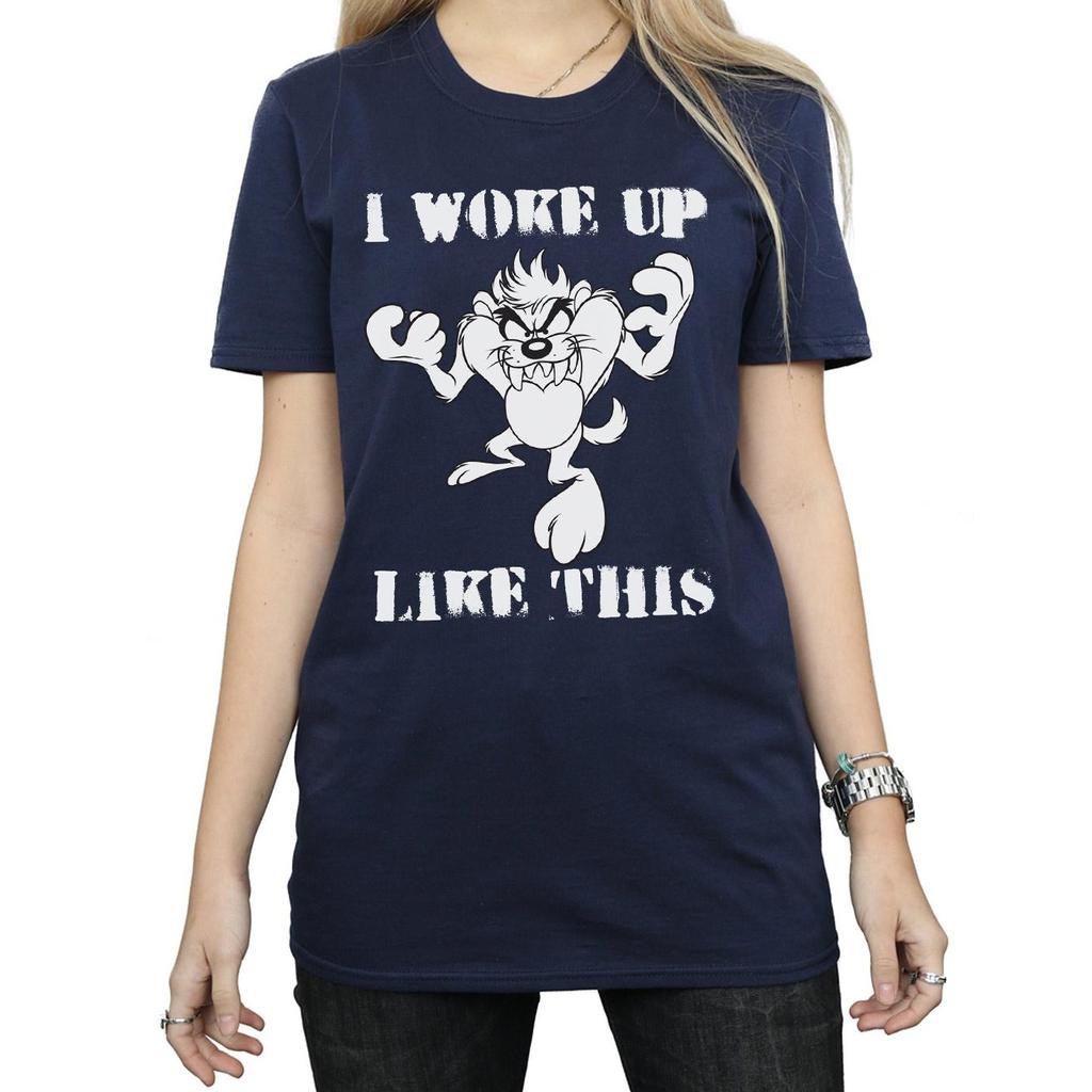 Looney Tunes Womens/Ladies Taz I Woke Up Like This Cotton Boyfriend T-Shirt