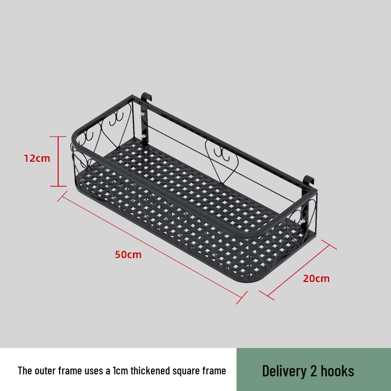 Balcony Railing Hanging Flower Pot Rack