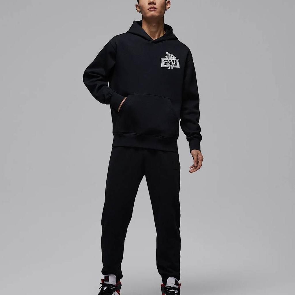 Jordan Sweatshirts Men's Black Hooded Moderate IQ6982-010
