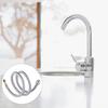 2pcs 1/2'' Stainless Steel Nylon Braided Tube Pipe Hose Silicone Plumbing Thermoresistant Tap Basin Faucet Sink Kitchen Bathroom