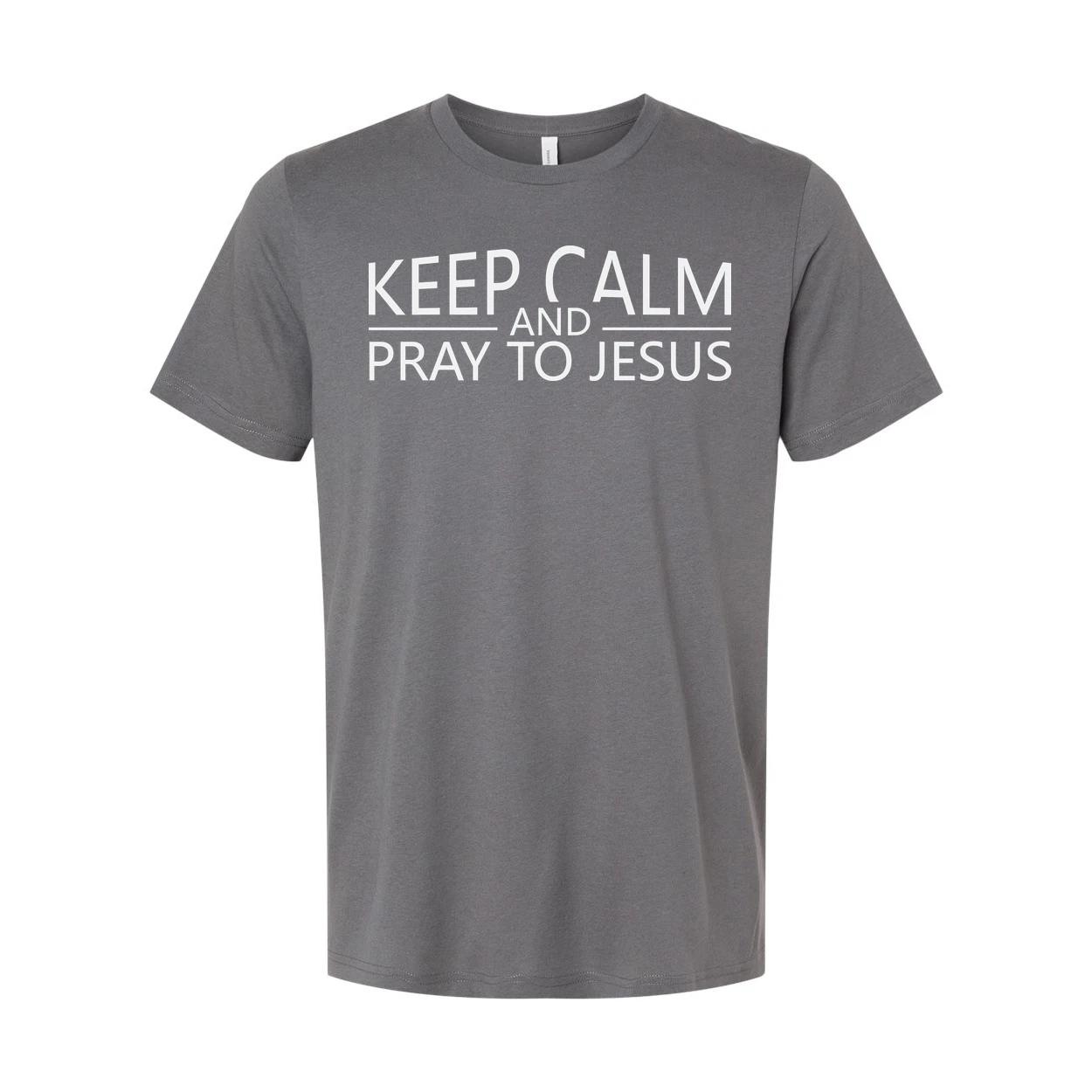 

Keep Calm And Pray To Jesus Unisex T Shirt 4XL