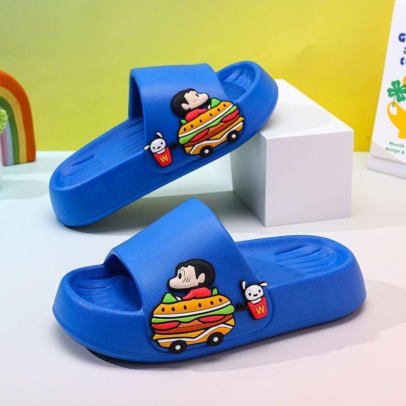 Shinchan Cute Crayon Kids Summer Sandals With Thick Nonslip Eva Sole Perfect For Boys And Girls