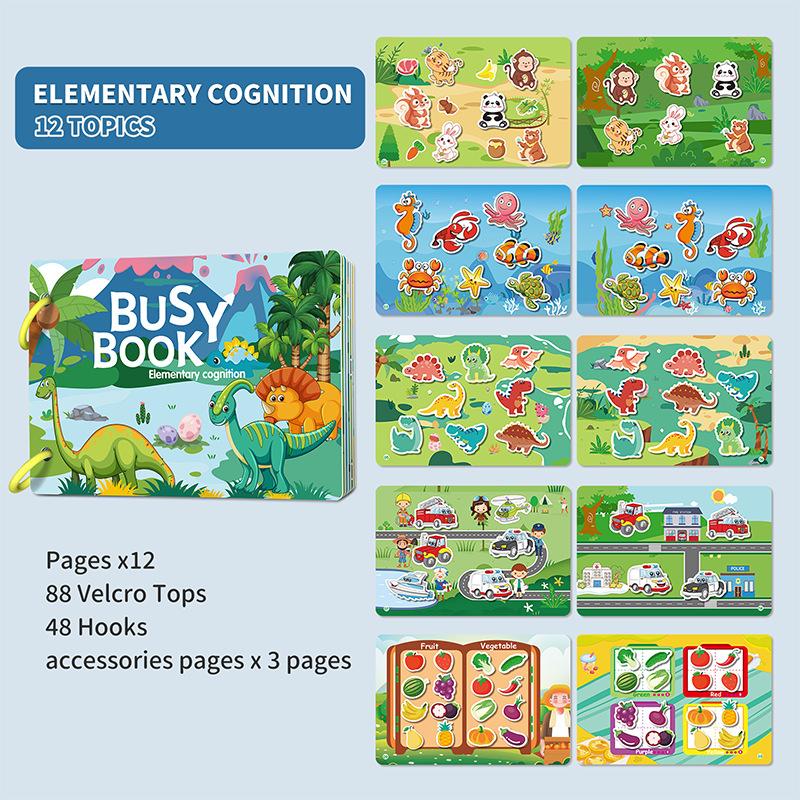 1PC busy book quiet book busy book English version tear book children s educational toys
