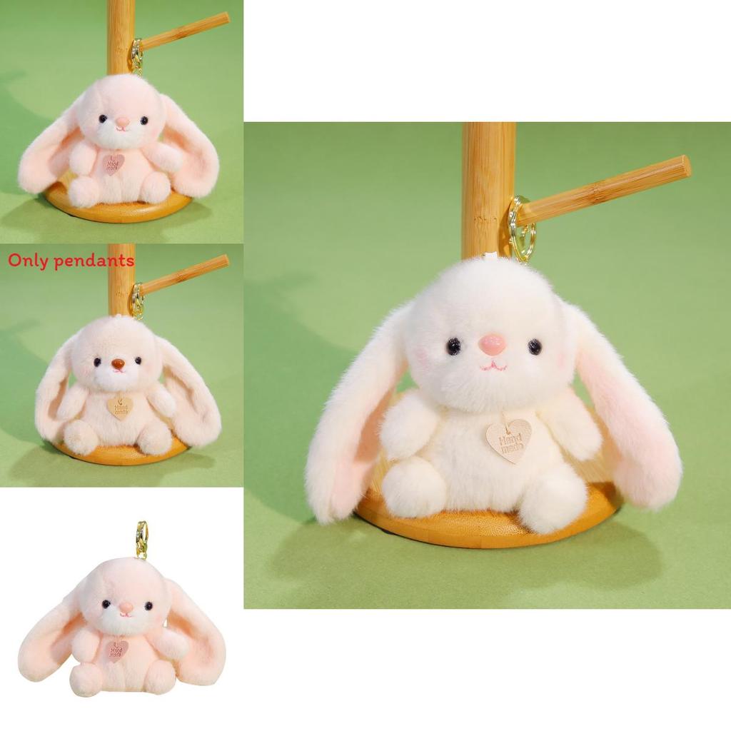 Plush Rabbit Keychain With Heart Pendant Design For Backpack Decor And Collectible Gift