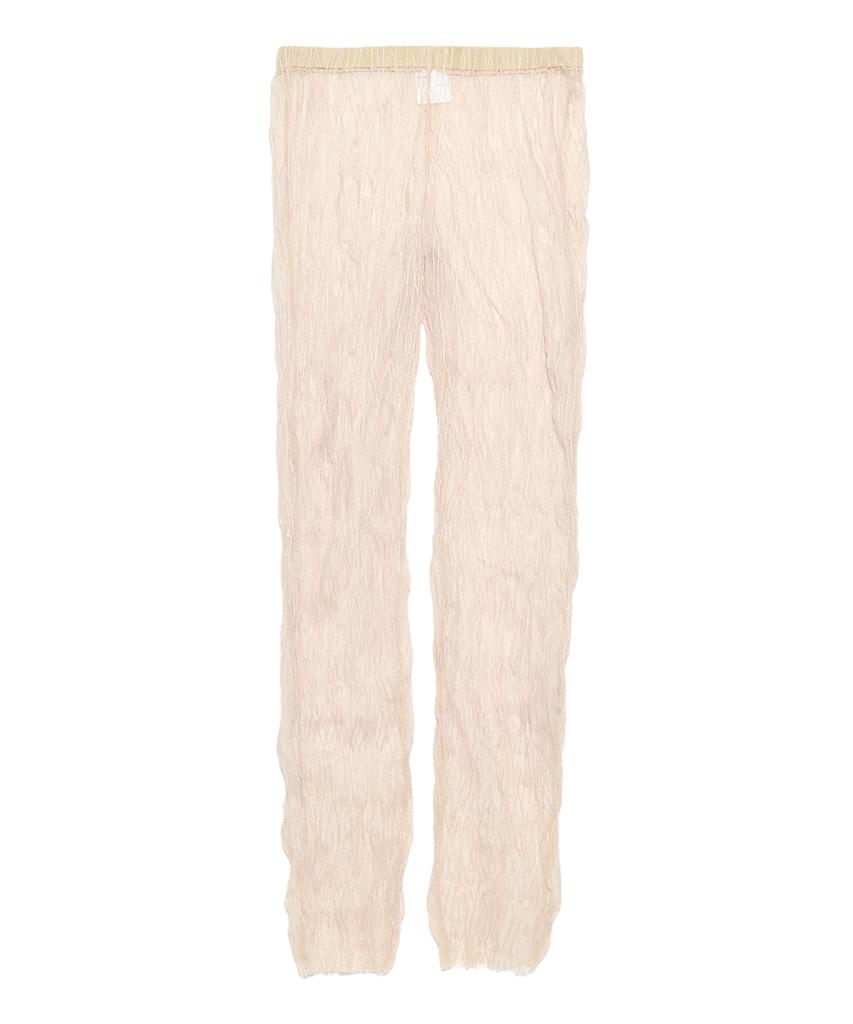 GYEONG Tulle Slim Pants_Beige