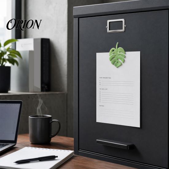 Leaf Shape Refrigerator Magnet 4Pcs 3D Monstera Magnet, Tropical Leaves Decorative Fridge Whiteboard Memo Notes Photo Holder for Home Kitchen