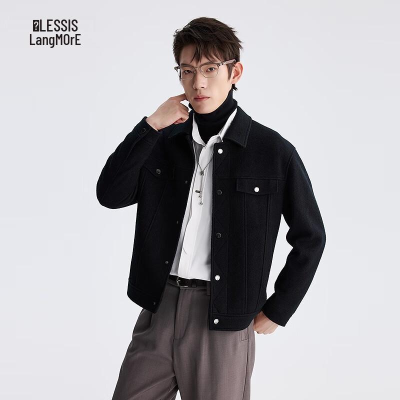 

LILANZ Men s Wool Blend Lapel Overcoat XL (175)