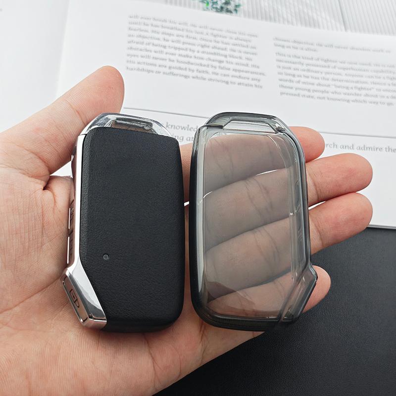 Hot Sale Transparent Black for Kia Sportage 4 3 2023 Ceed Soul Ev Niro Hybrid Proceed Seltos K5 Key Case Cover Fob Accessories