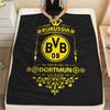 1PC Borussia Patterned Flannel Blanket Suitable For All Seasons for Home Decor Warmth and Comfort Gifts Holiday Present