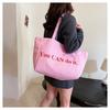 Two-sided Design Women's Shoulder Bag Canvas Material Canvas Handbag  Daily Use