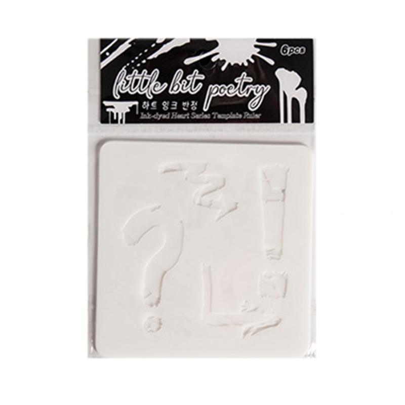 6 Pcs Heart Drawing Templates Ink Dots Stencils Art and Craft Stencils For Classroom Activities And Crafting